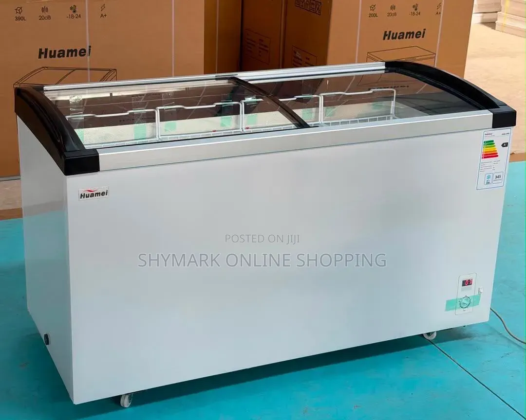 Huamei Showcase Chest Freezer 390L