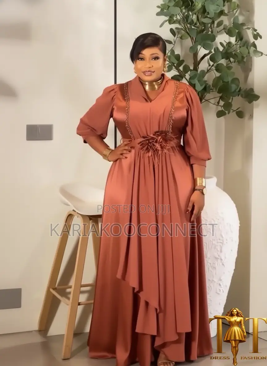 Elegant Satin Maxi Gown