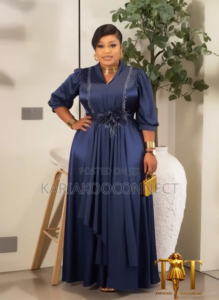 Elegant Satin Maxi Gown