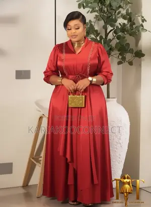 Elegant Satin Maxi Gown