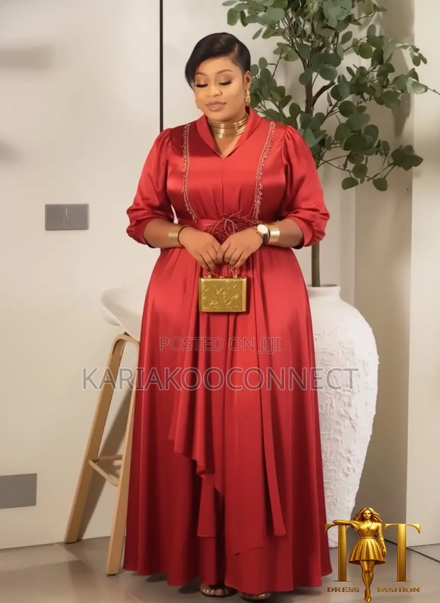 Elegant Satin Maxi Gown