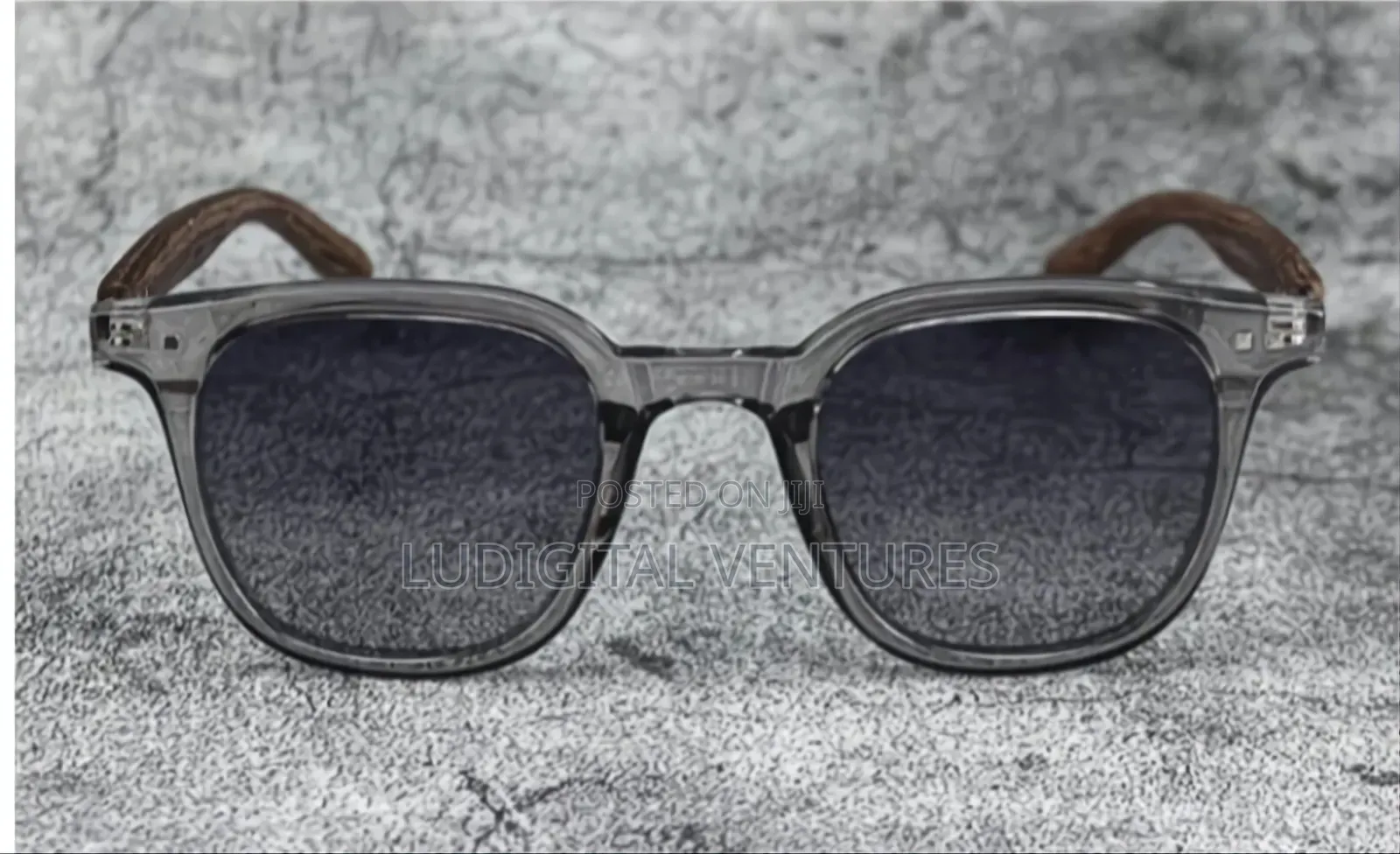 Sun Glasses Vintage-Translucent Grey Frames ,UV Protection Shades.