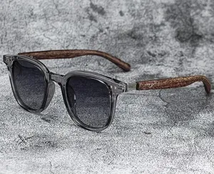 Sun Glasses Vintage-Translucent Grey Frames ,UV Protection Shades.