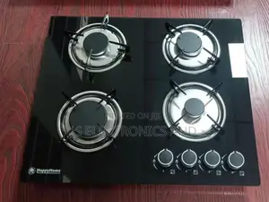 Happyhome Gas Hob Four Plate Burn Glass