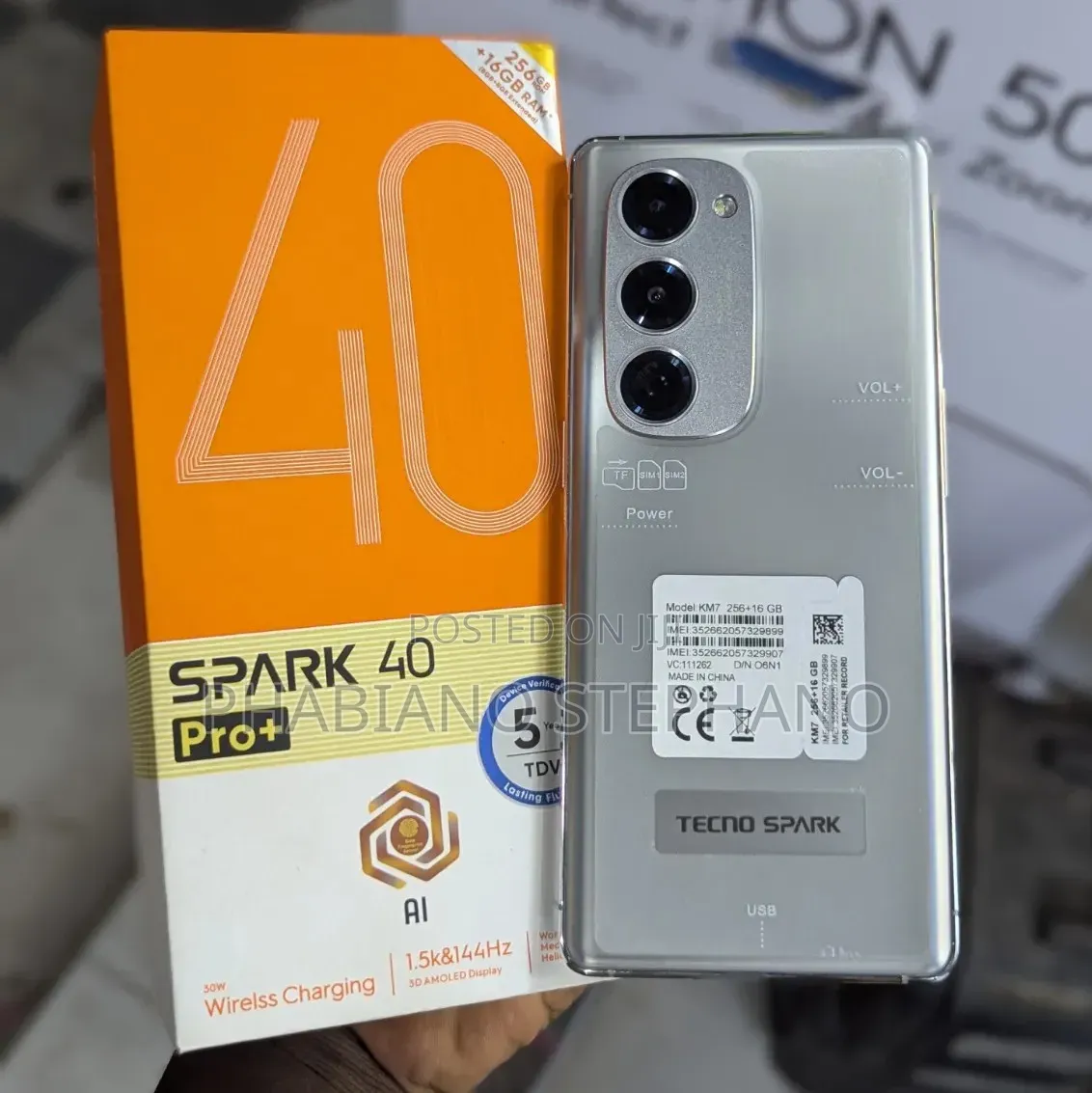 New Tecno Spark 40 Pro+ 256 GB
