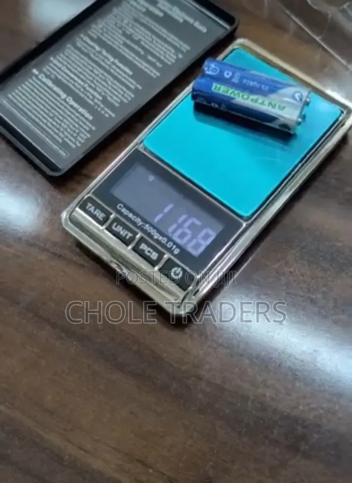 0.01g-500g Portable Digital Pocket Scale (Mzani Wa Kupimia Madini)