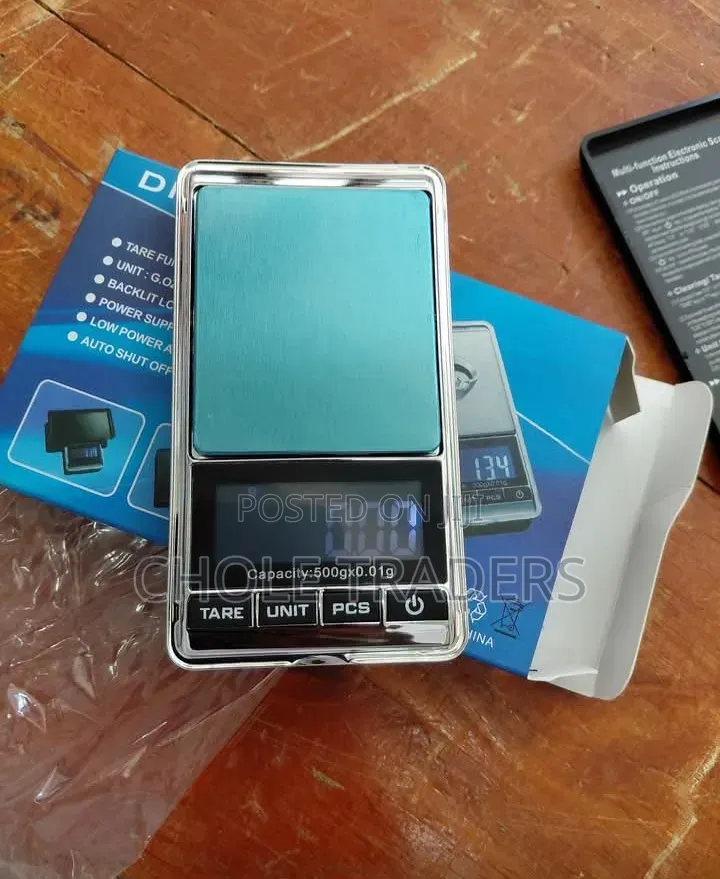 0.01g-500g Portable Digital Pocket Scale (Mzani Wa Kupimia Madini)