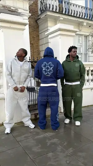 Torom Paris Matching Full-Zip Tracksuit Features Four Leaf Clove Back
