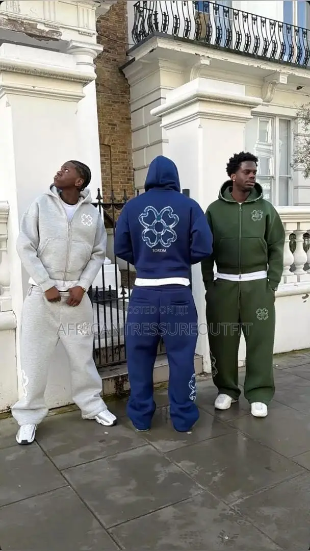 Torom Paris Matching Full-Zip Tracksuit Features Four Leaf Clove Back