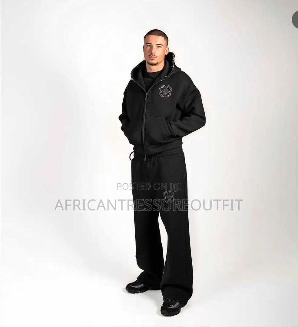 Torom Paris Matching Full-Zip Tracksuit Features Four Leaf Clove Back