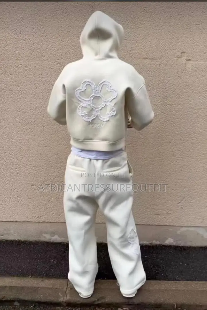 Torom Paris Matching Full-Zip Tracksuit Features Four Leaf Clove Back