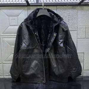 Mens Faux Leather Fleece-Lined Winter Bomber Jackets Available