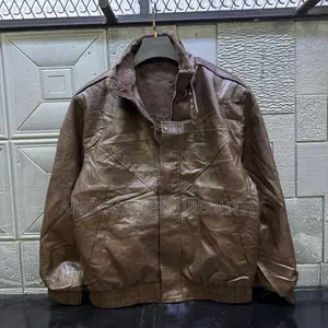 Mens Faux Leather Fleece-Lined Winter Bomber Jackets Available