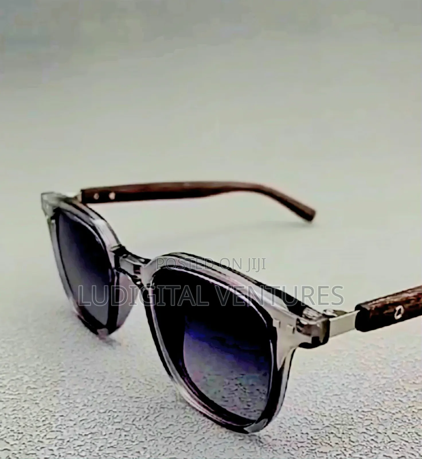 Sun Glasses Vintage-Translucent Grey Frames ,UV Protection Shades.