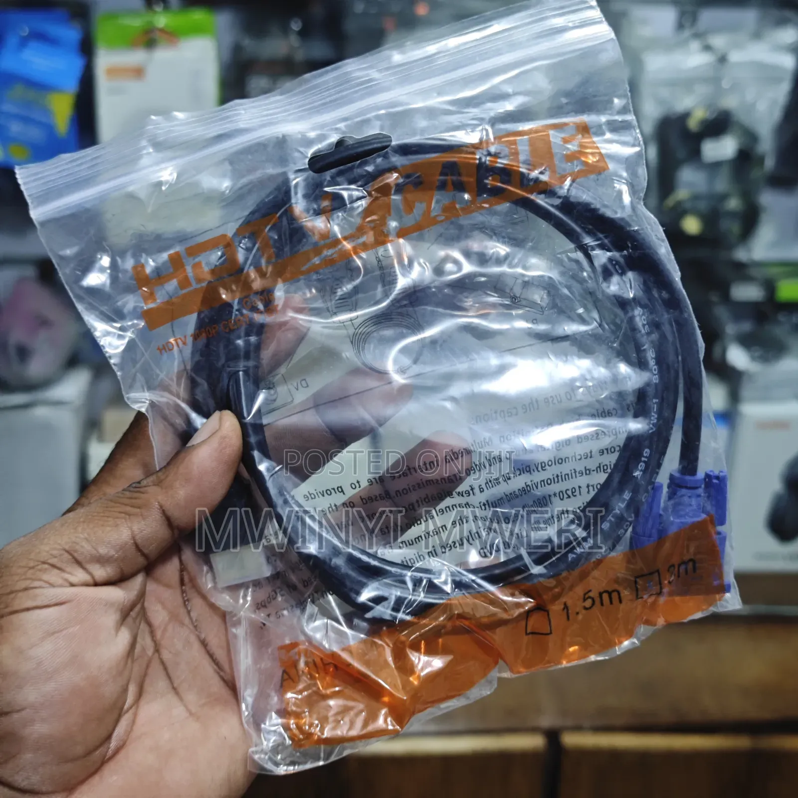 VGA to HDMI Cable for 1.5m Length.