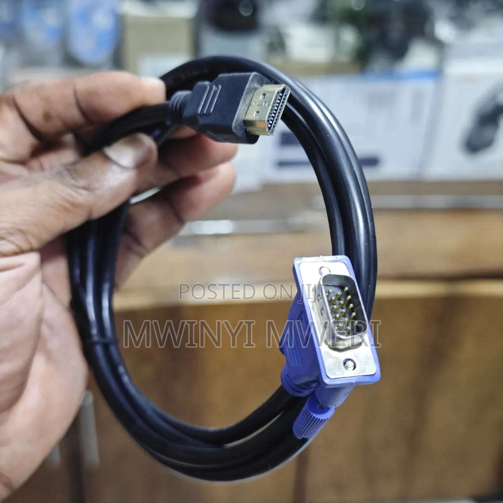 VGA to HDMI Cable for 1.5m Length.