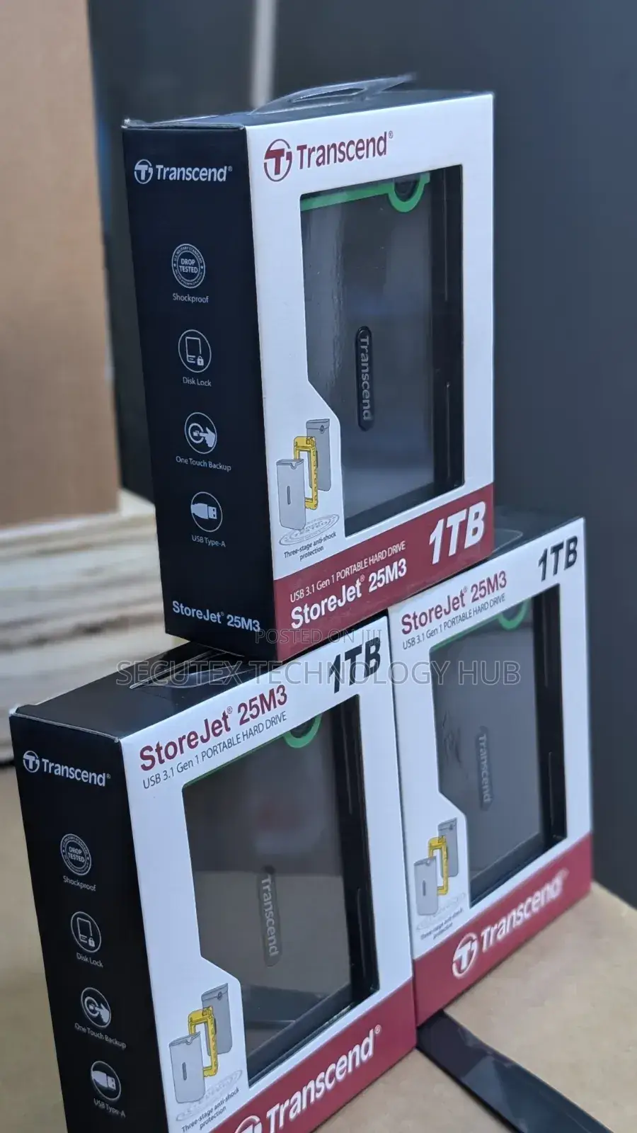 Transcend 1TB External Hard Drive USB 3.0 – Portable HDD