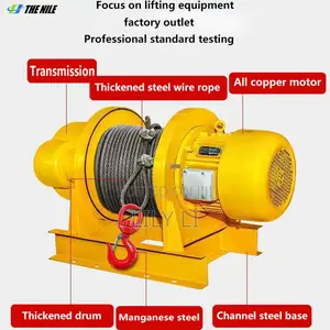 Heavy Duty Horizontal Winch Electric Cable Drum Lifting Equipment