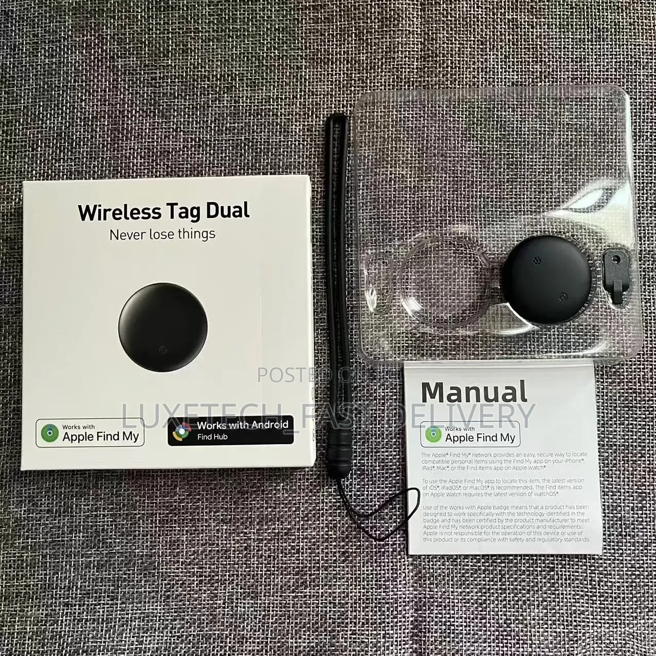 Wireless Tag Dual Smart Tracker –Bluetooth Item Finder (iOS + Android)