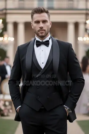 Classic Peak-Lapel Tuxedo Suit