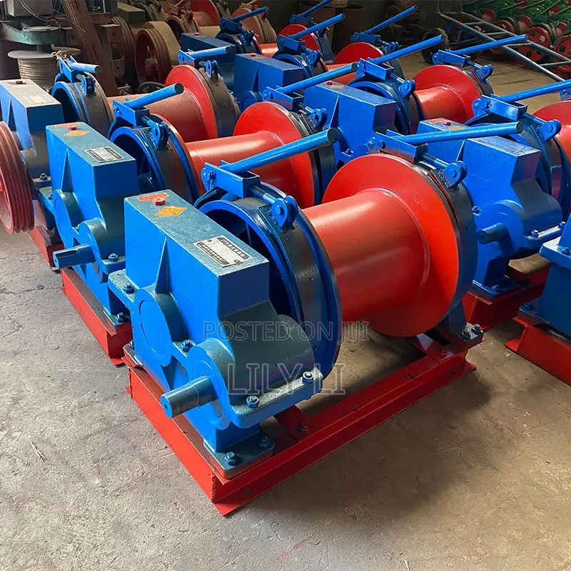 Horizontal Winch With Thickened Steel Wire Rope All Copper Motor