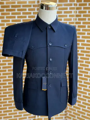 Navy Kaunda Suit – Classic Cut