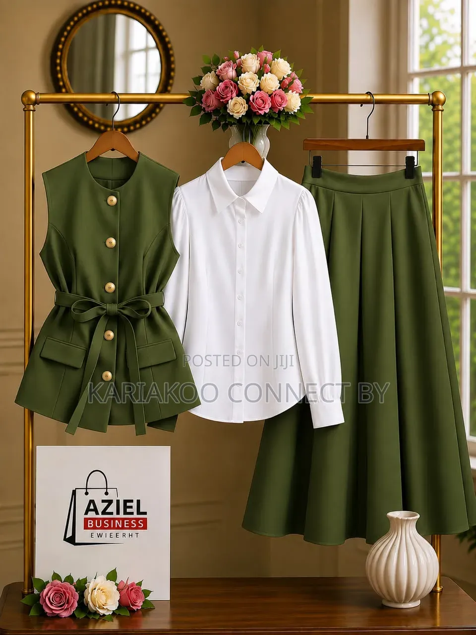 Executive Women’s 3-Piece Office Outfit🔥👗