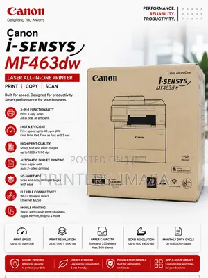 🖨 CANON I-Sensys MF463dw B/W