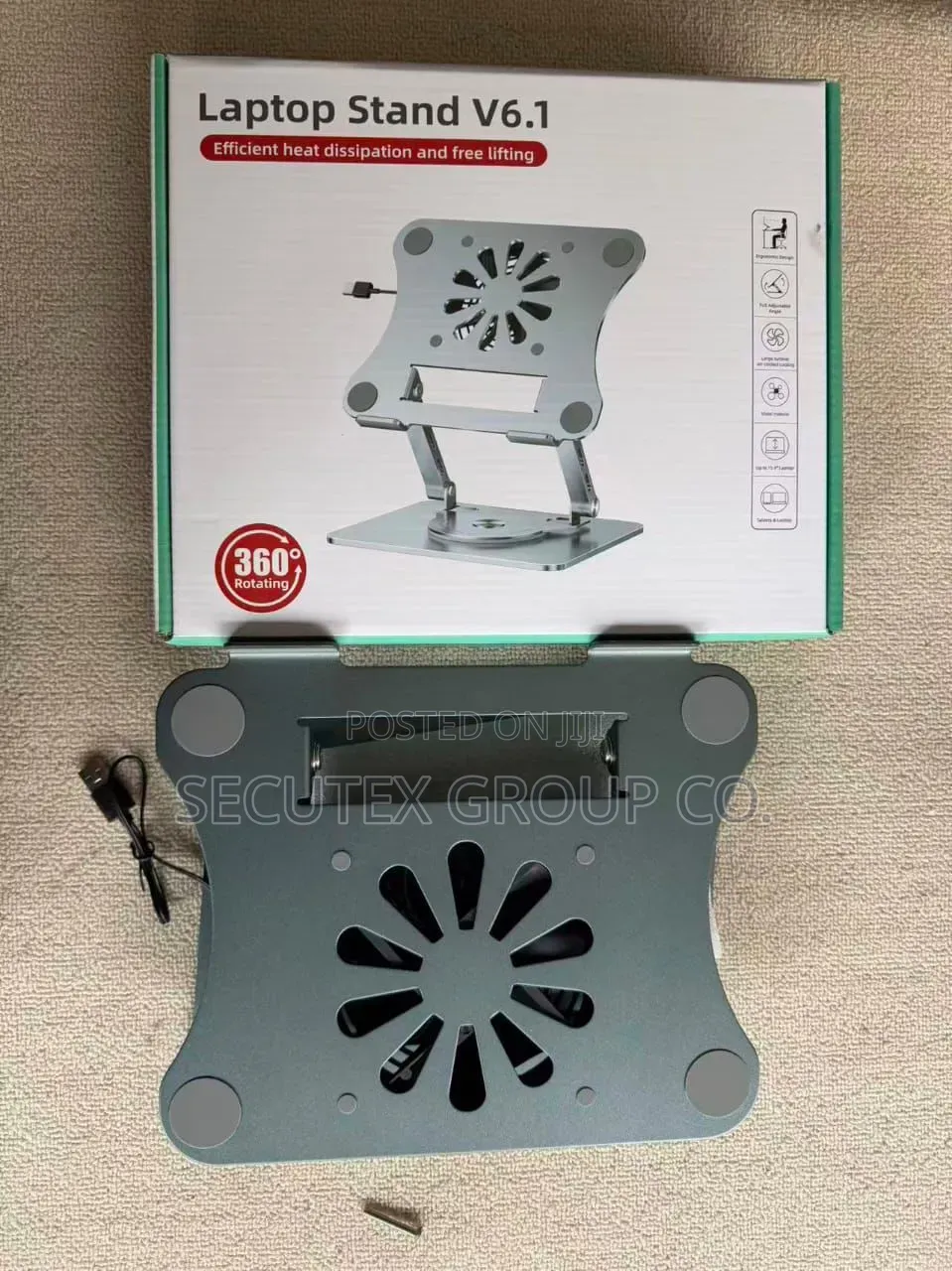 Adjustable Laptop Stand With Fan