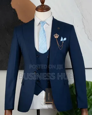 🔥🔥dack Blue Fashion Suit 👆👆