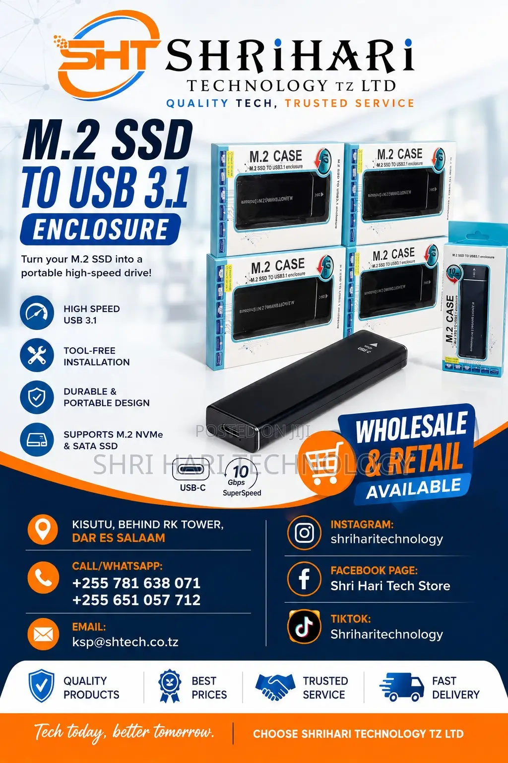 M.2 SSD Case – Small Size, Big Performance!