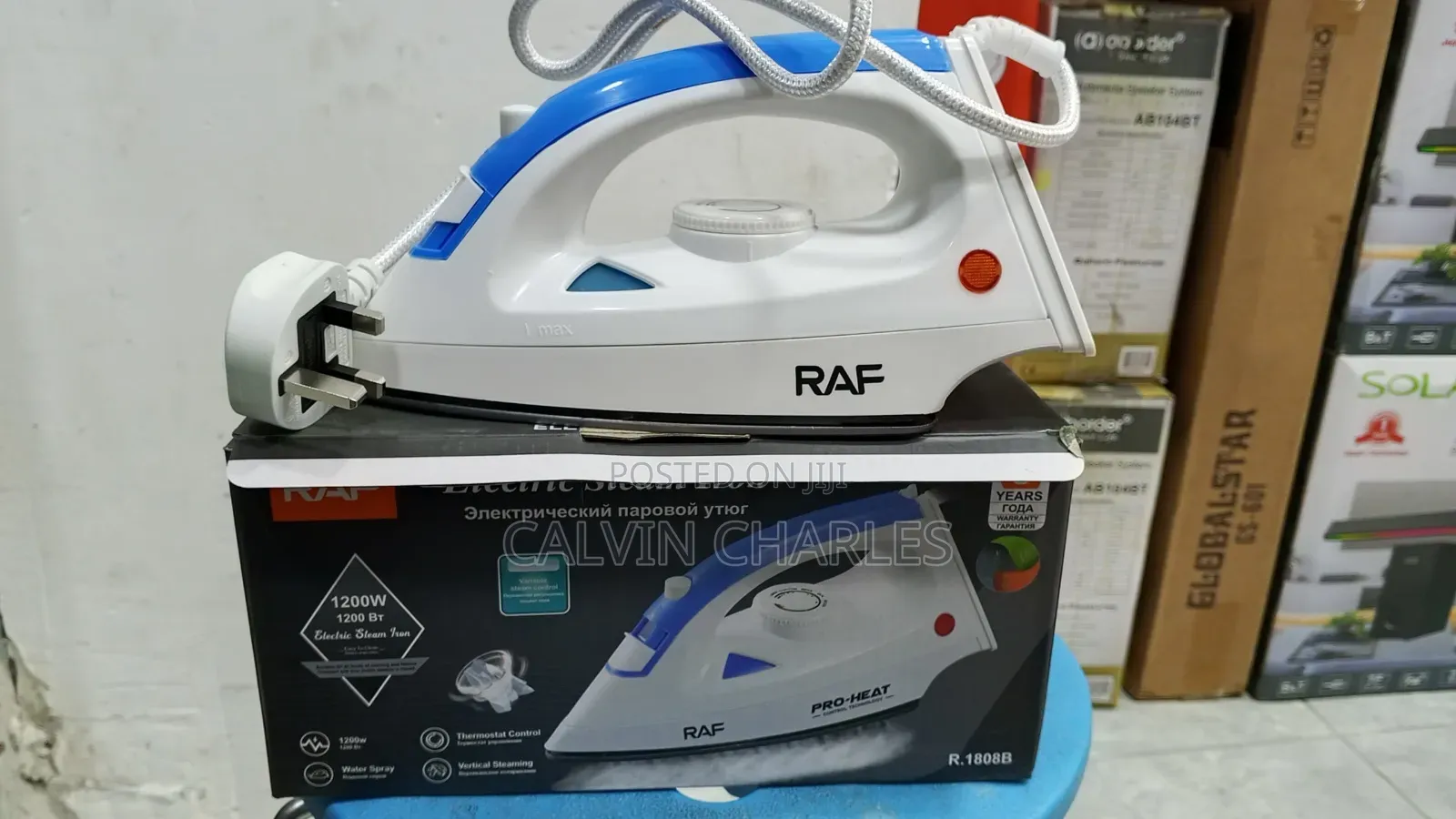 Raf Electric Steam Iron (Pasi)