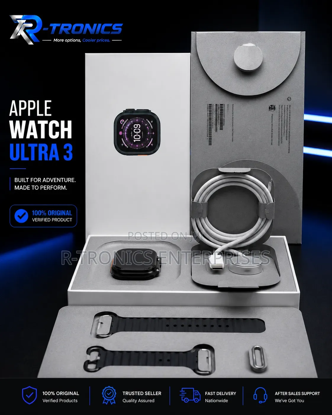 Apple Watch Ultra 3 — Black Titanium
