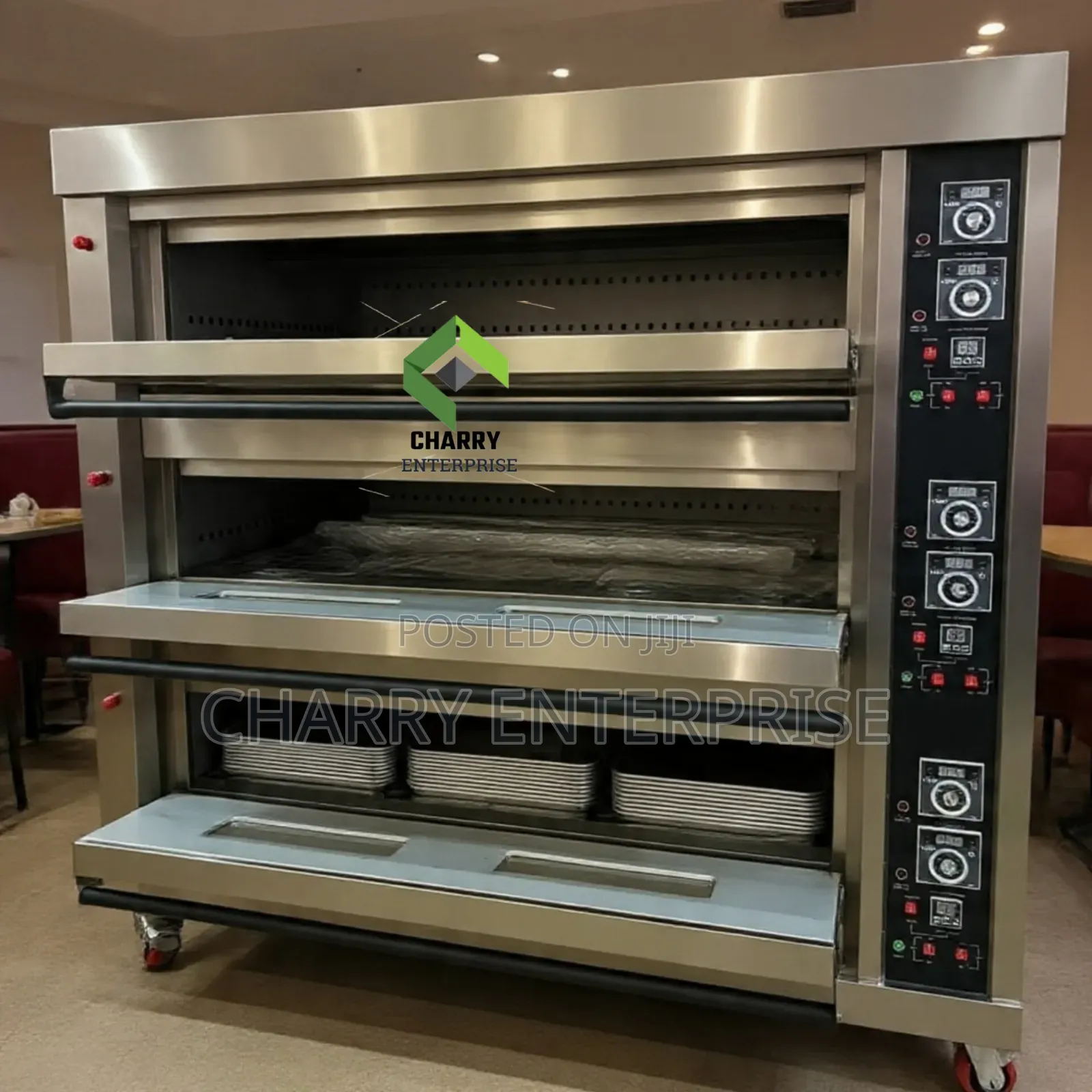 HEAVY DUTY Commercial Electric Oven 3 Deck, 9Trays
90Breads Even Cakes