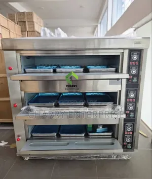 HEAVY DUTY Commercial Electric Oven 3 Deck, 9Trays
90Breads Even Cakes
