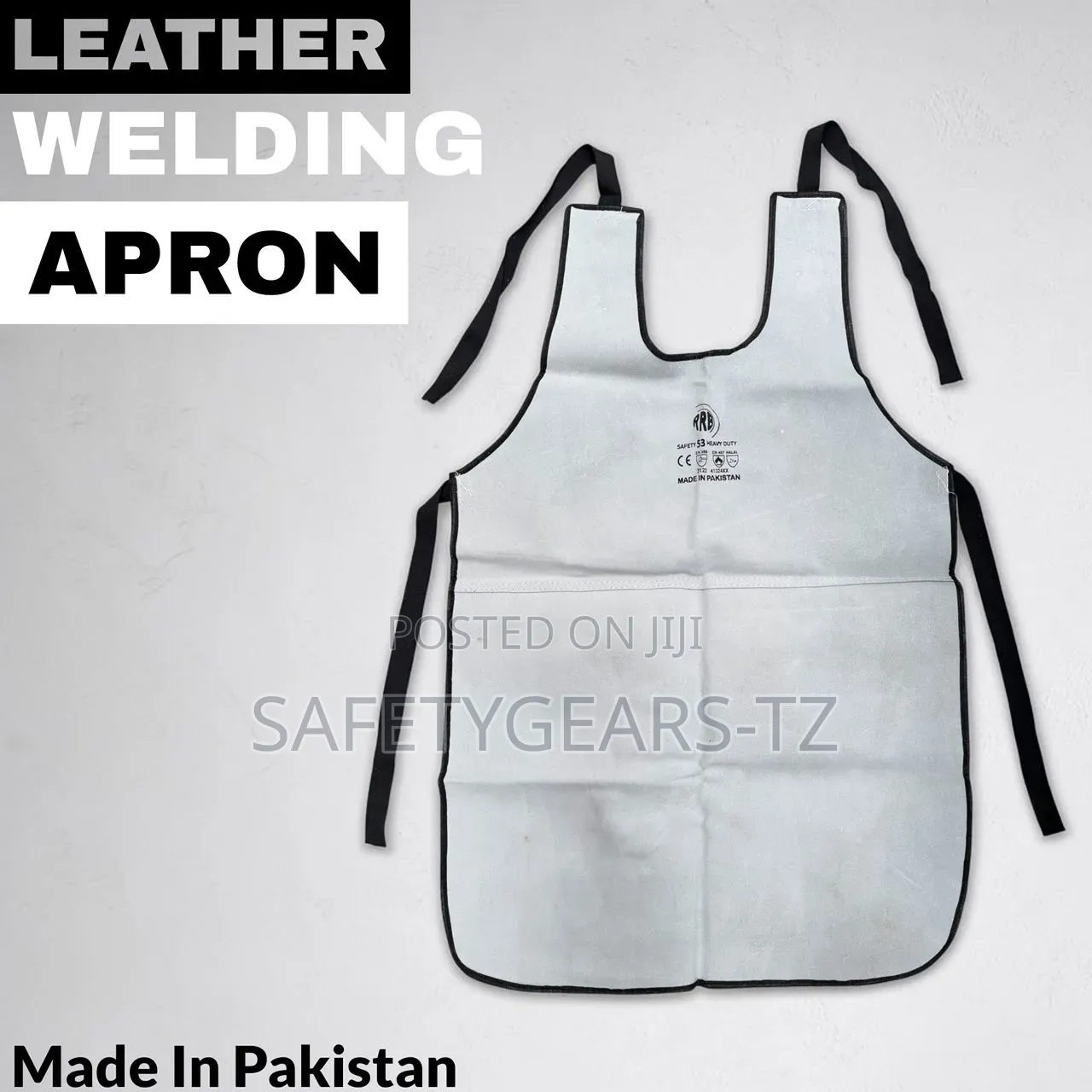 Leather Welding Apron Designed for Heavy-Duty Industrial Safety