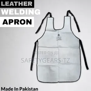Leather Welding Apron Designed for Heavy-Duty Industrial Safety