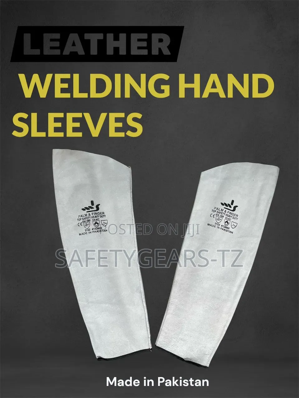 Leather Welding Arm Sleeve Manufactured in Pakistan.