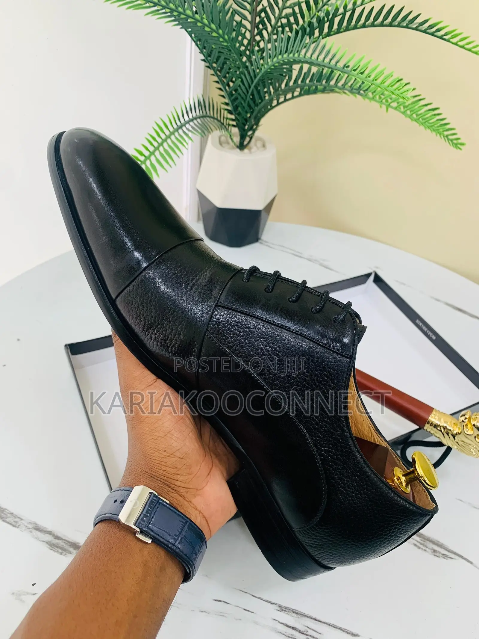 Paul Smith Leather Cap-Toe Oxford Dress Shoes