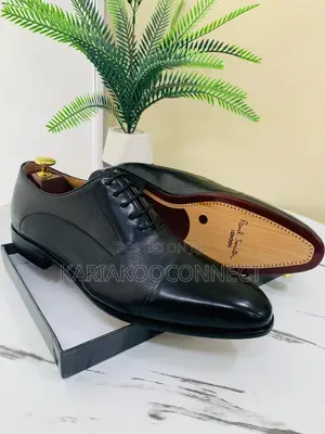 Paul Smith Leather Cap-Toe Oxford Dress Shoes