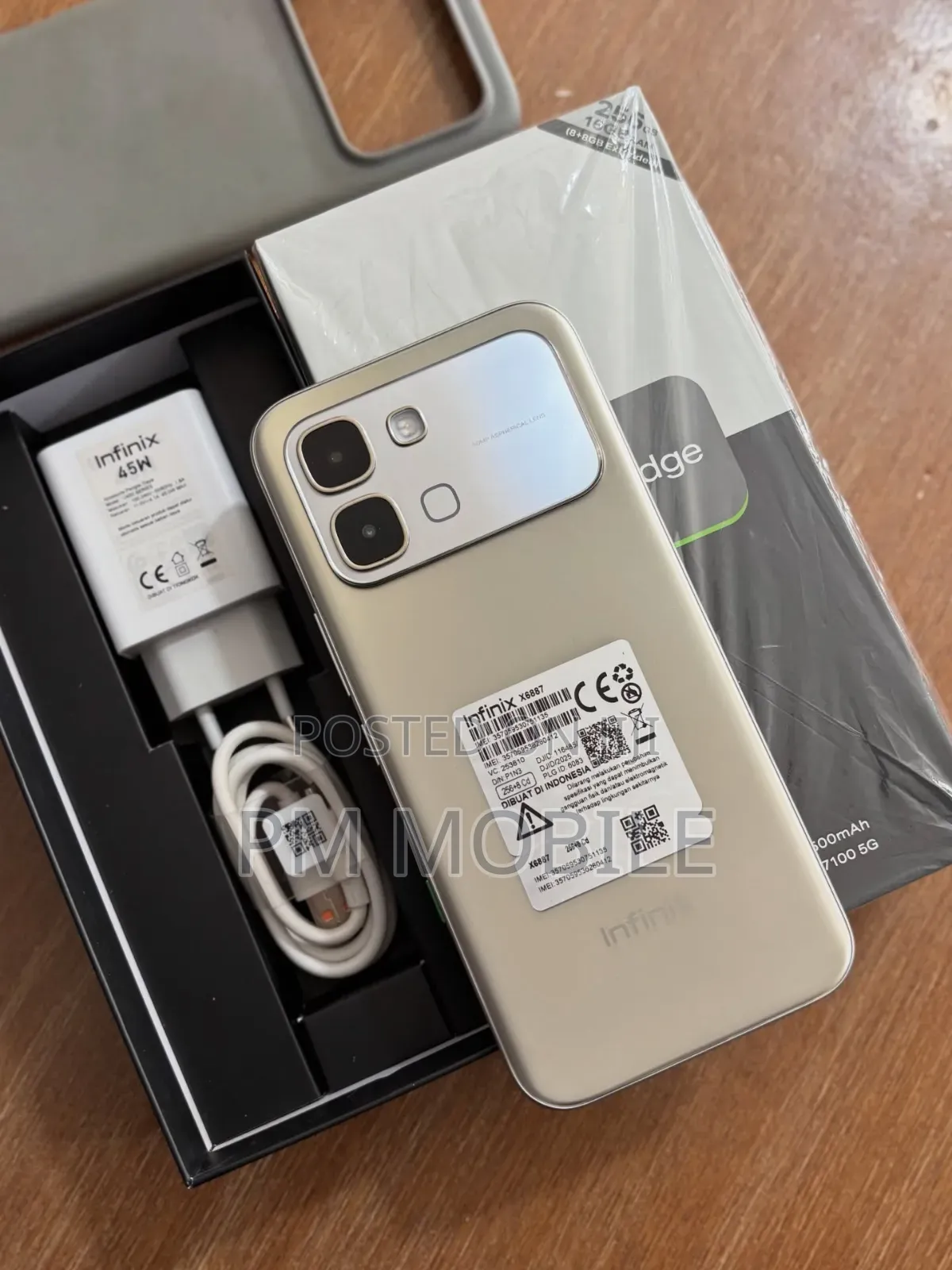 New Infinix Note Edge 256 GB Gold