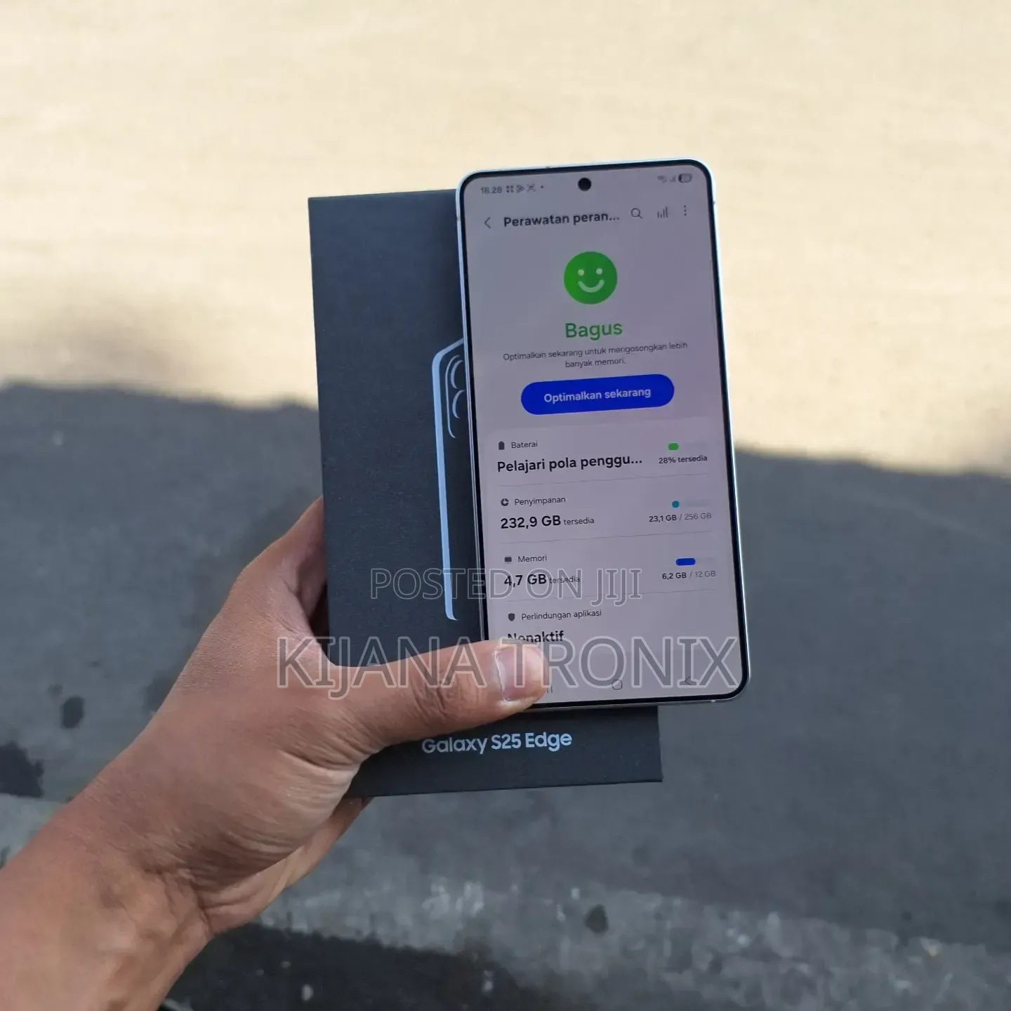 New Samsung Galaxy S25 Edge 256 GB Gray
