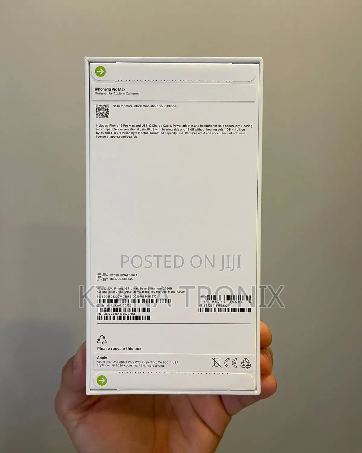New Apple iPhone 16 Pro Max 256 GB Gold