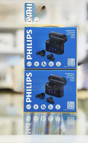 Philips T6000 ANC Wireless Earbuds With Smart Screen Charging Case