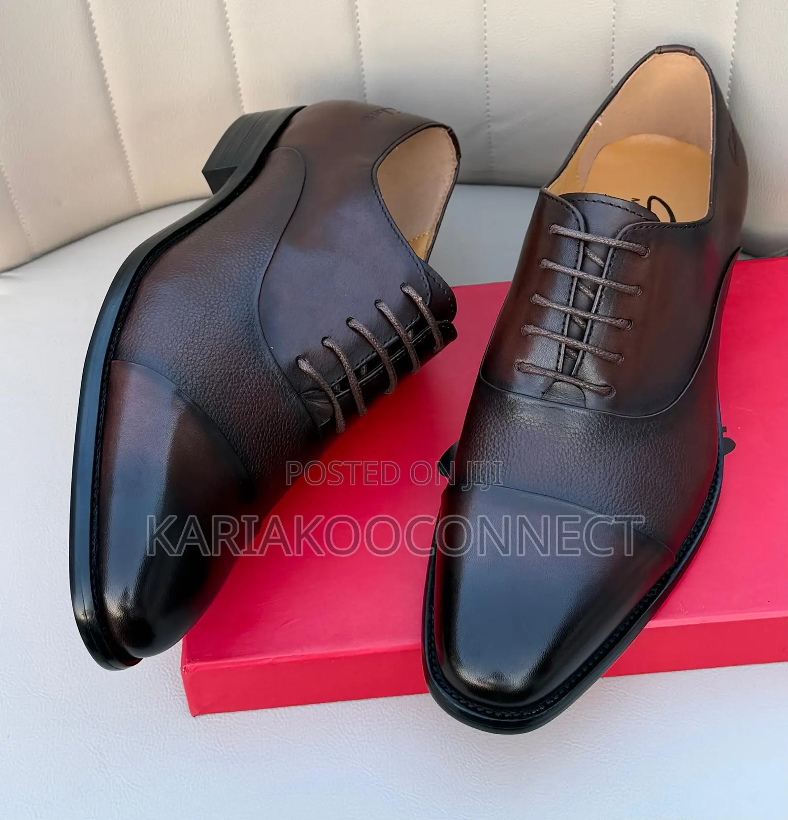 Paul Smith Leather Cap-Toe Oxford Dress Shoes