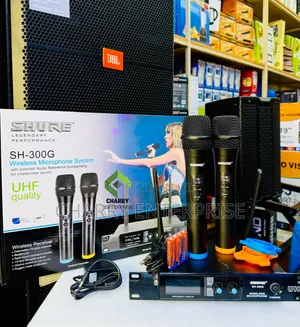 SHURE UHF Quality Wireless Proffessional Microphone Inaenda Hadi 100m
