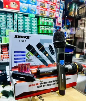 80m Long UHF Frequency Shure Wireless Microphone Mic T682 Rechargeable