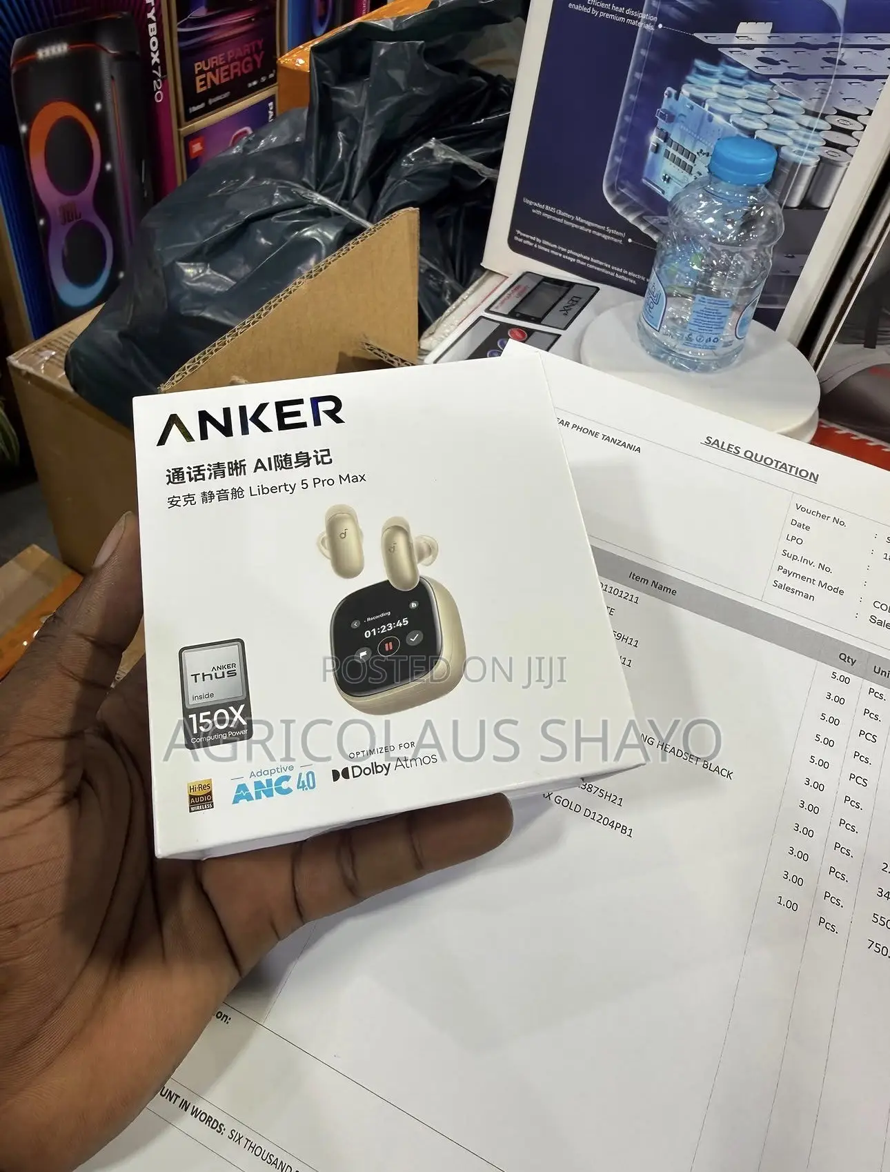 ANKER Soundcore Liberty 5 Pro Max (Gold) – Smart Touch Screen Case