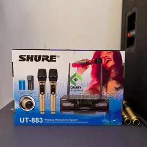 Shure Uhf Wireless Microphone System Ut883 Rechargeable Mic 100m Long
