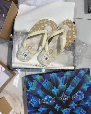Louis Vuitton Thong Slipper Available |Louis Vuitton & BALENCIAGA